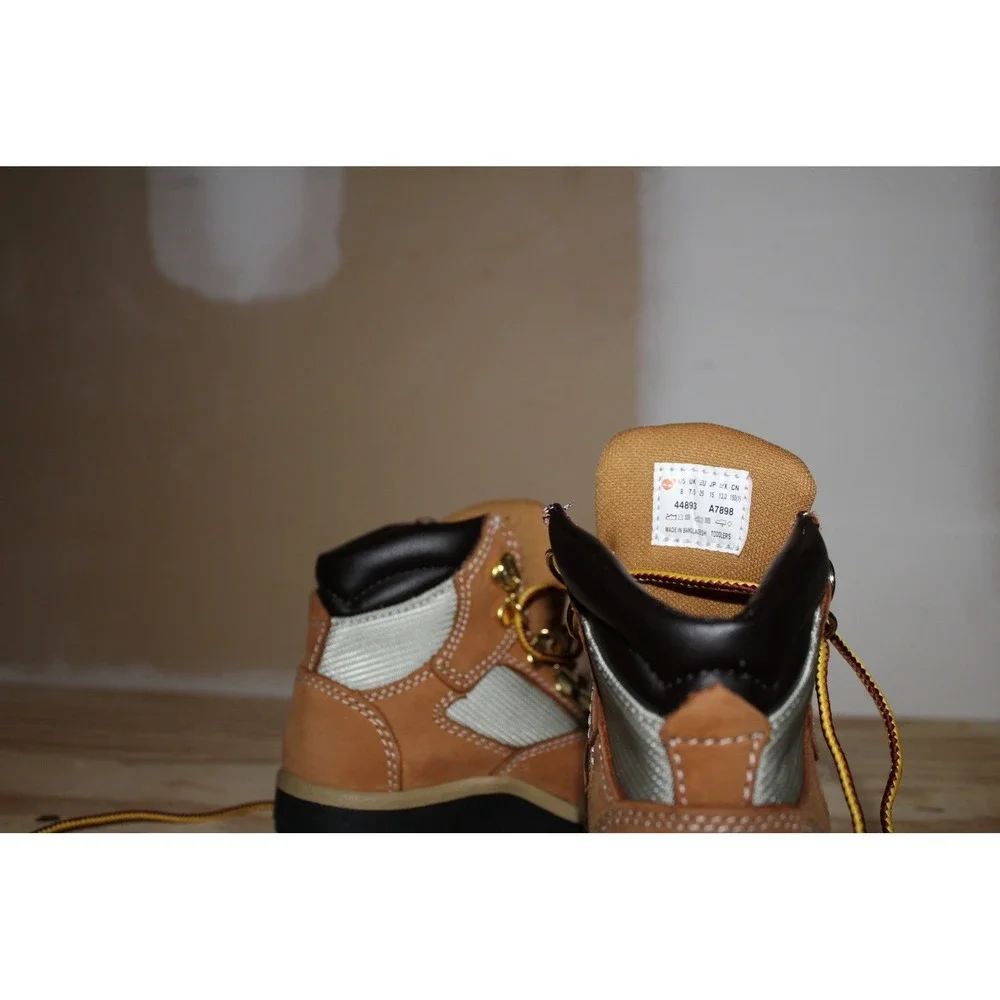 Timberland Field Boot 6 Inch L/F Toddler Wheat Nubuck TB044893 231 Size 8M